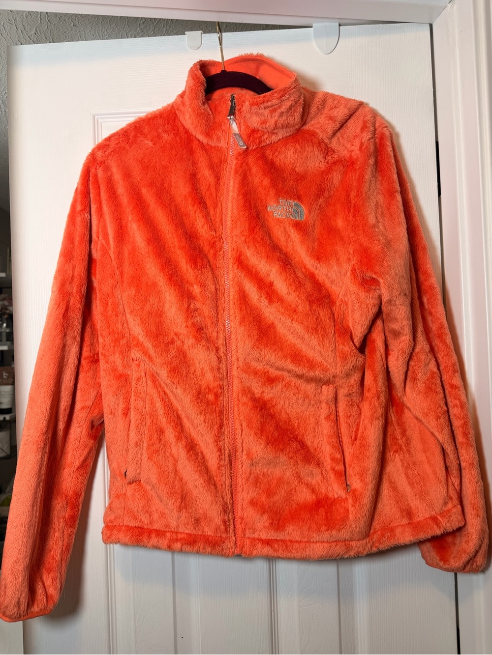 The North Face Osito Women's Plush Fleece Jacket - Bright Orange
